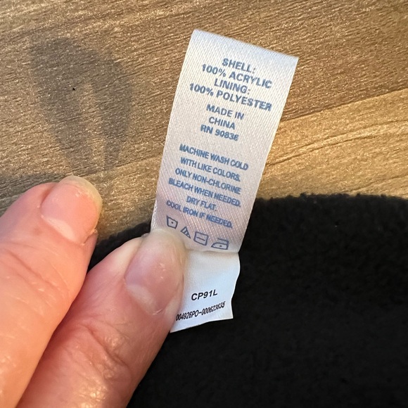 Yelp fleece lined gray beanie hat toboggan - Picture 4 of 5